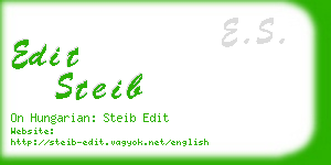 edit steib business card